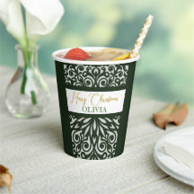 Groen gesneden kerst ornamenten