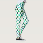 Groen gestippelde Leggings (Rechts)