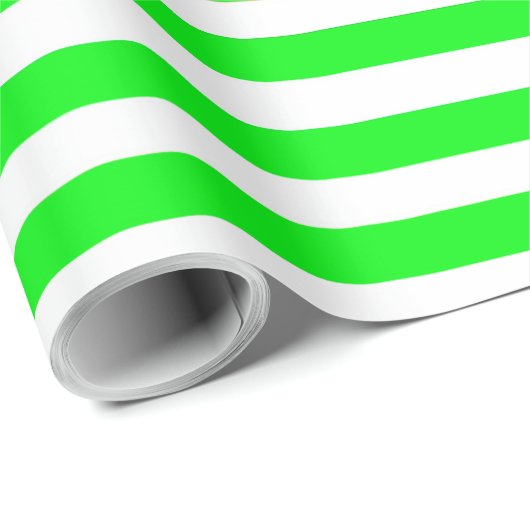 Groen gestreept cadeaupapier (Rol Hoek)