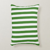 Groen gestreept & effen accent kussen (Voorkant(Verticaal))