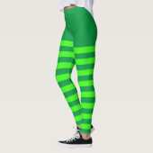 Groen gestreept leggings (Links)