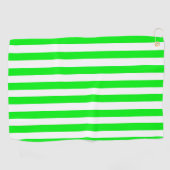 Groen gestreepte golfhanddoek (Horizontaal)