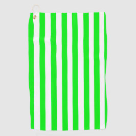 Groen gestreepte golfhanddoek