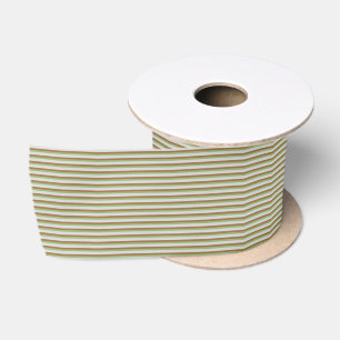 Groen gestreepte minimalistische elegante retro lint