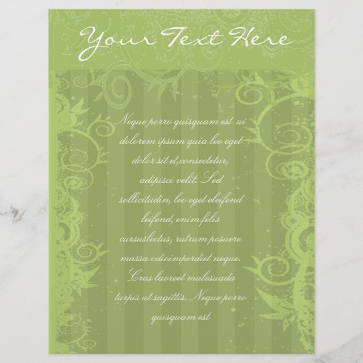 Groen Gestreepte Swirled Flyer (Voorkant)