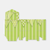 groen gestripte gunstbox bedankdoosjes (Uitgevouwen)
