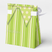 groen gestripte gunstbox bedankdoosjes (Achterkant)