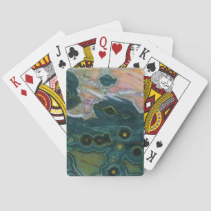 Groen gevlekte oceaan-jaspis pokerkaarten