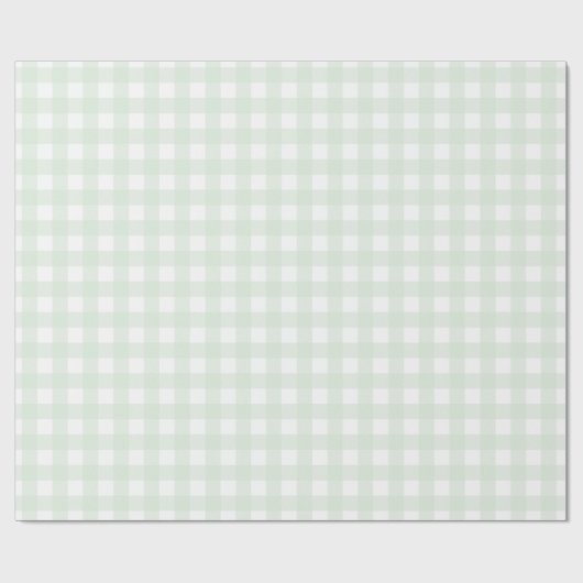 Groen gingham-pakpapier cadeaupapier (Vlak)