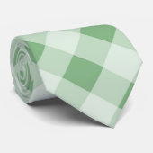 groen gingham werk bruiloft Stropdas (Opgerold)