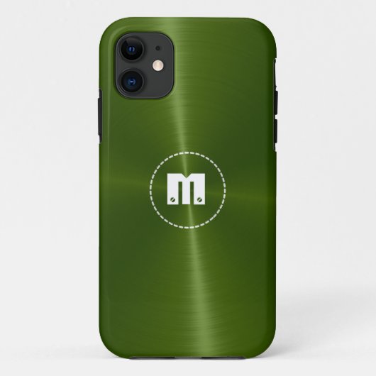 Groen glanzend roestvrij staal Case-Mate iPhone case (Achterkant)