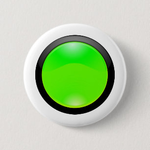 Groen glas ronde button 5,7 cm