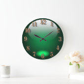 Groen glasontwerp grote klok (Huis)