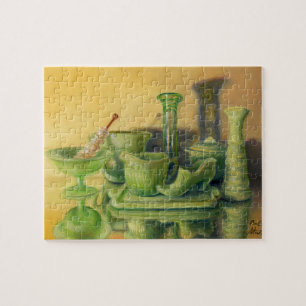 "Groen glaswerk" Legpuzzel