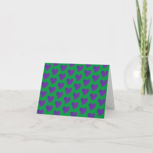 Groen Glitter Hart Kaart