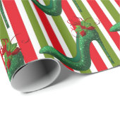 Groen glitterpapier met vulling cadeaupapier (Rol Hoek)