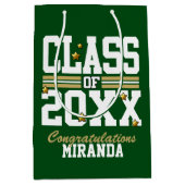 Groen|Gold-dockingklasse Jaar Medium Cadeauzakje (Voorkant)