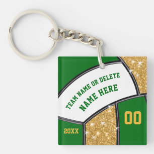 Groen Gold White - Speciaal gepersonaliseerde voll Sleutelhanger