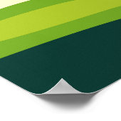 Groen golfveldontwerp poster (Hoek)