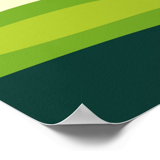 Groen golfveldontwerp poster (Hoek)