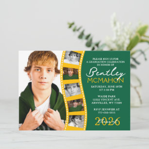 Groen & Goud 6 Fotofilmstrip Afstuderen Collage Kaart
