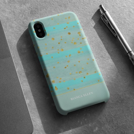 Groen Goud Abstract Case-Mate iPhone Case
