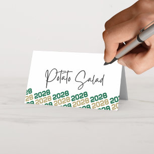 Groen & Goud Afstudeerjaar Vouwbare Eet- of