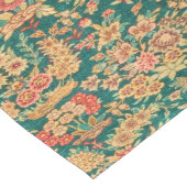 Groen goud bloem perzisch turks patroon lange tafelloper (Hoek)