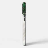 Groen Goud Bloemen Wit Marmer Case-Mate iPhone Case (Achterkant / Links)