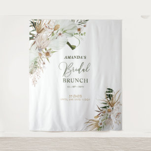 Groen & Goud Boho Bruidsfeest Bruiloft Brunch Acht Wandkleed