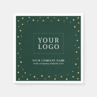 Groen & Goud Confetti Zakelijk Promotioneel Logo