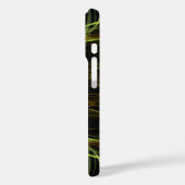 Groen & Goud Cross Fractal telefoonhoesje Case-Mate iPhone Case (Achterkant / Links)