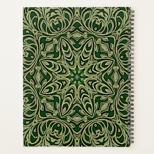 Groen goud decoratief planner (Achterkant)