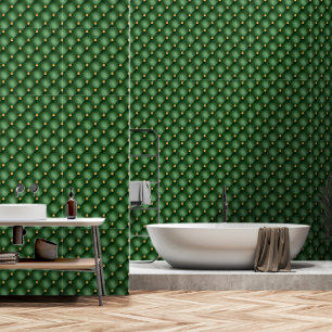 Groen Goud Diamant Getuft Behang