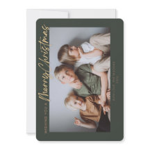 Groen Goud Eenvoudige Foto Prettig Kerstfeest