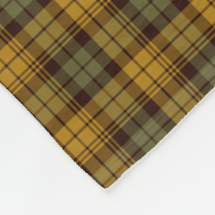 Groen, goud en bruine roestvrij fleece deken