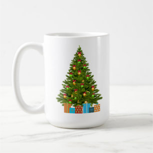 Groen, Goud, en Cadeaus met Groene Boom Koffiemok