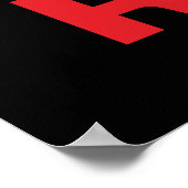 Groen, goud en rood. poster (Hoek)