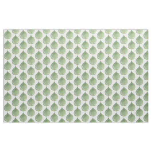 Groen Goud Eucalyptus Blad Patroon Stof (Yard (91,4 cm))