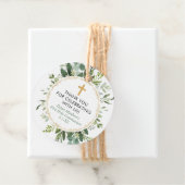 Groen goud eucalyptus eerste communie doop bedankjes labels (In situ)
