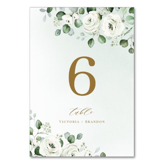 Groen goud eucalyptus groen bloemenbruiloft kaart (Achterkant)