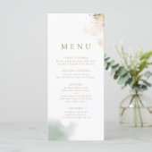 Groen goud Eucalyptus Menu (Staand voorkant)