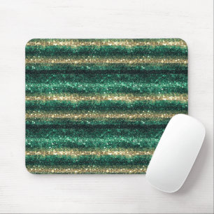 Groen Goud Glanzend St. Patrick's Day Glitter Muismat