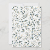 Groen Goud Lijst Moslim Bruiloft Kaart (Achterkant)