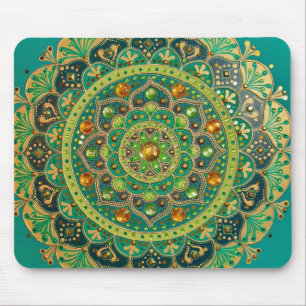 Groen & Goud Mandala Muismat