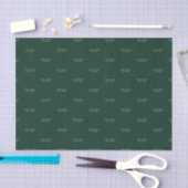 Groen & Goud Minimaal Douanetekstpakket Tissuepapier (Craft)