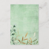 Groen Goud Oerwoud Safari Dieren Luier Raffle Informatiekaartje (Achterkant)