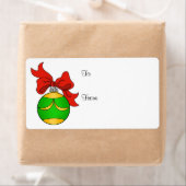 Groen & Goud Ornament - Cadeaulabel - Groot Etiket (Insitu)