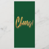 Groen & Goud Programma 3d Goud Tekst Minimalistisc (Achterkant)