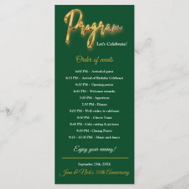 Groen & Goud Programma 3d Goud Tekst Minimalistisc